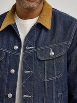 REGULAR FIT LEE + PAUL SMITH COLLECTION MEN'S DENIM JACKET DARK INDIGO