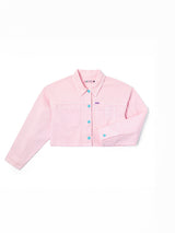LEE X RUOHAN WANG COLLECTION WOMEN'S DENIM JACKET PINK