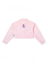 LEE X RUOHAN WANG COLLECTION WOMEN'S DENIM JACKET PINK