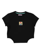CROPPED FIT LEE X RUOHAN WANG COLLECTION WOMEN'S TEE SHORT SLEEVE BLACK