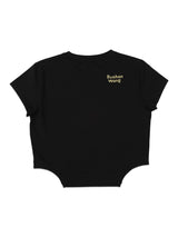 CROPPED FIT LEE X RUOHAN WANG COLLECTION WOMEN'S TEE SHORT SLEEVE BLACK
