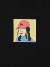 CROPPED FIT LEE X RUOHAN WANG COLLECTION WOMEN'S TEE SHORT SLEEVE BLACK