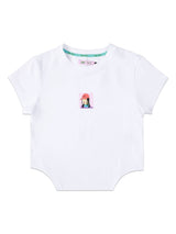 CROPPED FIT LEE X RUOHAN WANG COLLECTION WOMEN'S TEE SHORT SLEEVE WHITE