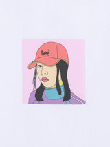 CROPPED FIT LEE X RUOHAN WANG COLLECTION WOMEN'S TEE SHORT SLEEVE WHITE