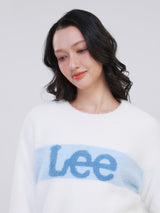 เสื้อสเวตเชิ้ตผู้หญิง คอลเลคชั่น ON THE GO ทรงตรง สีขาว