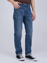 กางเกงยีนส์ผู้ชาย AUSTIN FIT เอวกลาง ทรงตรง สียีนส์กลาง