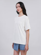 BOYFRIEND FIT ON THE GO COLLECTION WOMEN'S SHORT SLEEVE T-SHIRT BEIGE