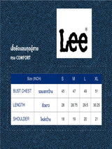 เสื้อยืดแขนกุดผู้ชาย คอลเลคชั่น LEE SORT COMFORT FIT สีขาว