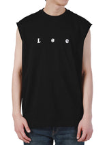 เสื้อยืดแขนกุดผู้ชาย คอลเลคชั่น LEE SORT COMFORT FIT สีดำ