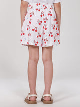 กางเกงขาสั้นเด็กผู้หญิง คอลเลคชั่น LEE FRESH เอวกลาง สีขาว