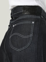 COMFORT FIT LEE PINK COLLECTION MID RISE WOMEN'S JEANS DARK INDIGO