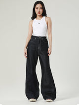 COMFORT FIT LEE PINK COLLECTION MID RISE WOMEN'S JEANS DARK INDIGO