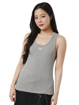 เสื้อกล้ามผู้หญิง ทรงตรง สีเทา