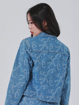 REGULAR FIT LEE PINK COLLECTION WOMEN'S DENIM JACKET LIGHT INDIGO