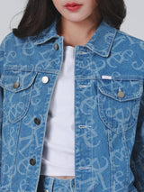 REGULAR FIT LEE PINK COLLECTION WOMEN'S DENIM JACKET LIGHT INDIGO