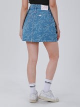 LEE PINK COLLECTION WOMEN'S DENIM SKIRT LIGHT INDIGO