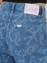 BEGGY JEANS FIT LEE PINK COLLECTION HIGH RISE RELAXED WOMEN'S JEANS LIGHT INDIGO