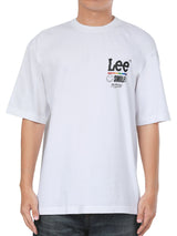 เสื้อยืดแขนสั้นผู้ชาย คอลเลคชั่น LEE SMILEY LOOSE FIT สีขาว