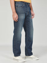 กางเกงยีนส์ผู้ชาย คอลเลคชั่น LEE SORT MIAMI FIT เอวกลาง ทรงตรง สียีนส์กลาง