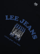 เสื้อยืดแขนสั้นผู้ชาย ทรงตรง สีกรมท่า