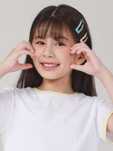 SLIM FIT LITTLE PINK COLLECTION GIRL'S TEE SHORT SLEEVE WHITE