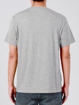 เสื้อยืดแขนสั้นผู้ชาย ทรงตรง สีเทา