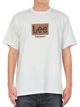เสื้อยืดแขนสั้นผู้ชาย คอลเลคชั่น LEE RIDERS COMFORT FIT สีครีม