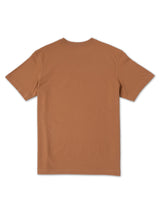 เสื้อยืดแขนสั้นผู้ชาย COMFORT FIT สีน้ำตาล