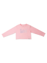 REGULAR FIT GIRL'S TEE LONG SLEEVE PINK