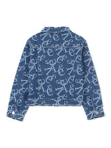 เสื้อแจ็คเก็ตเด็กผู้หญิง คอลเลคชั่น LITTLE PINK ทรงตรง สียีนส์อ่อน