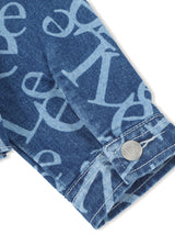 เสื้อแจ็คเก็ตเด็กผู้หญิง คอลเลคชั่น LITTLE PINK ทรงตรง สียีนส์อ่อน