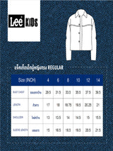 เสื้อแจ็คเก็ตเด็กผู้หญิง คอลเลคชั่น LITTLE PINK ทรงตรง สียีนส์อ่อน