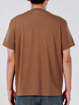 REGULAR FIT MEN'S SHORT SLEEVE T-SHIRT BROWN