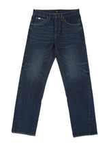 กางเกงยีนส์ผู้ชาย เอวกลาง ทรงตรง สียีนส์กลาง