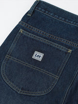 กางเกงยีนส์ผู้ชาย เอวกลาง ทรงตรง สียีนส์กลาง