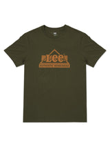 เสื้อยืดแขนสั้นผู้ชาย ทรงตรง สีเขียว