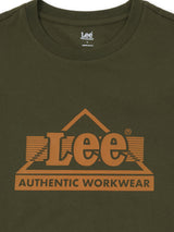 เสื้อยืดแขนสั้นผู้ชาย ทรงตรง สีเขียว