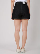 กระโปรงกางเกงขาสั้นผู้หญิง คอลเลคชั่น LEE PINK สีดำ