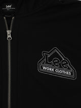 REGULAR FIT MEN'S ZIP UP HOODIE BLACK