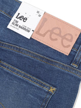 กางเกงยีนส์ผู้ชาย RAMONE FIT เอวต่ำ ทรงเข้ารูป สียีนส์กลาง