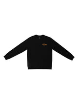 เสื้อสเวตเชิ้ตผู้ชาย ทรงตรง สีดำ