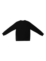 เสื้อสเวตเชิ้ตผู้ชาย ทรงตรง สีดำ