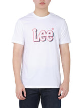 เสื้อยืดแขนสั้นผู้ชาย ทรงตรง สีขาว