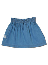 กระโปรงเด็กผู้หญิง คอลเลคชั่น LITTLE PINK สียีนส์อ่อน