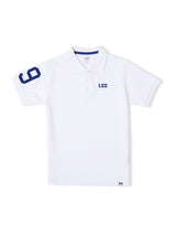 REGULAR FIT LEE SPORTY COLLECTION BOY'S SHORT SLEEVE POLO WHITE