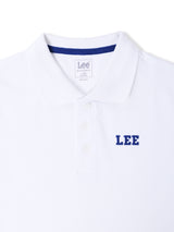 REGULAR FIT LEE SPORTY COLLECTION BOY'S SHORT SLEEVE POLO WHITE