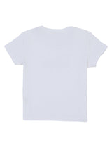 เสื้อยืดแขนสั้นผู้หญิง CROPPED FIT สีขาว