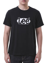 เสื้อยืดแขนสั้นผู้ชาย ทรงตรง สีดำ