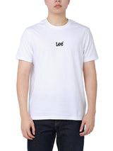 เสื้อยืดแขนสั้นผู้ชาย ทรงตรง สีขาว