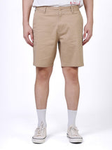 กางเกงขาสั้นผู้ชาย คอลเลคชั่น LEE X AKID FROM YESTERDAY RELAXED FIT เอวกลาง ทรงกระบอกใหญ่ สีเบจ